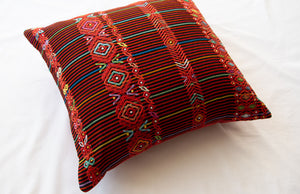 Coussin "Rayures" - Rouge - 45 x 45 cm