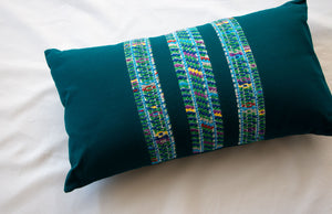 Coussin "Zig Zag" - Vert - 30 x 50 cm