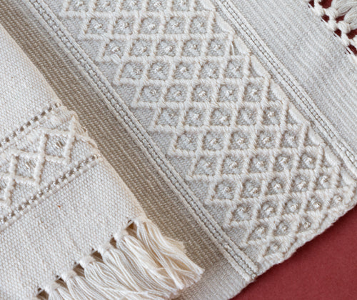 JULIA, set de table avec serviettes, écru