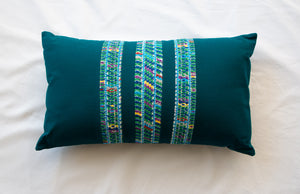 Coussin "Zig Zag" - Vert - 30 x 50 cm