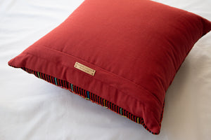 Coussin "Rayures" - Rouge - 45 x 45 cm