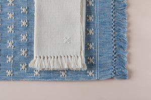 MARIA, set de table avec serviettes, bleu